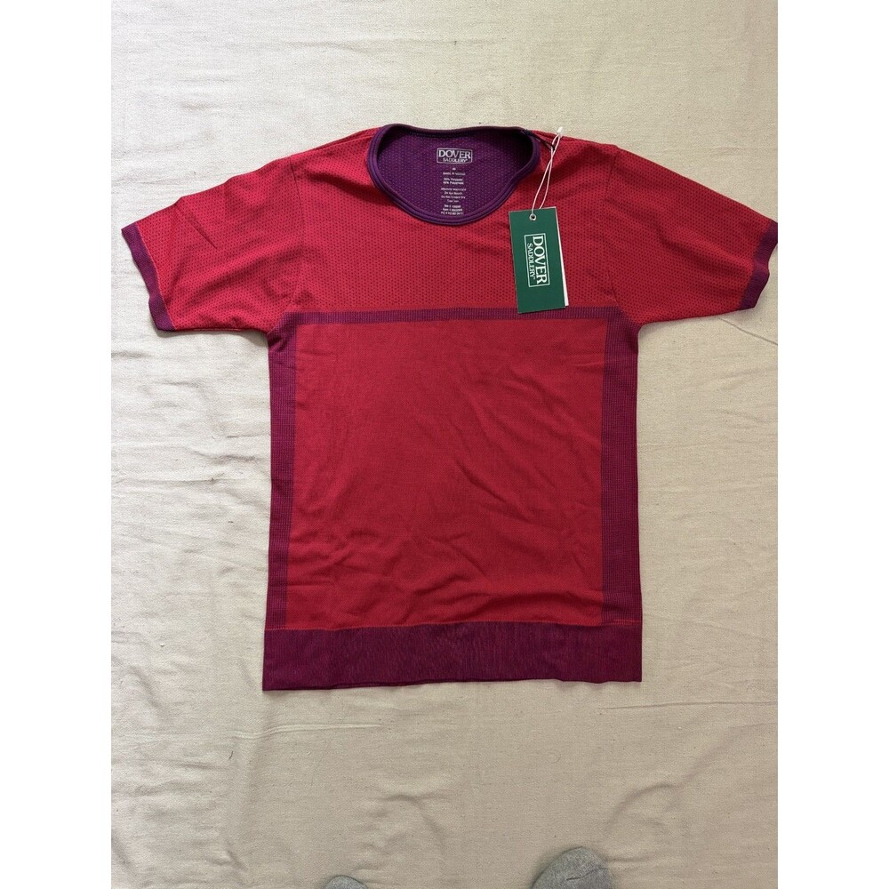 NWT Dover Saddlery Women’s Seamless Short Sleeve Equestrian Shirt Red Size S